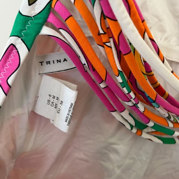 Trina Turk One Piece Bathing Suit - Size 6(Medium) - Picture 4 of 8